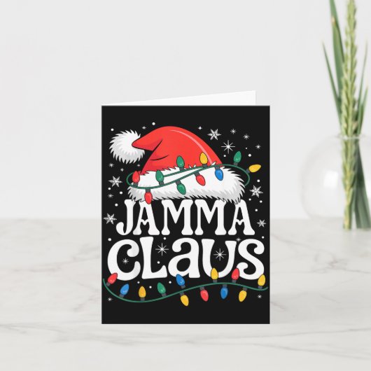 Jamma Claus Funny Xmas Christmas Grandma Holiday S Kaart (Voorkant)