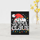 Jamma Claus Funny Xmas Christmas Grandma Holiday S Kaart (Gele Bloem)
