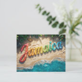Jammen in Jamaica Briefkaart (Staand voorkant)