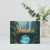 Jammen in Jamaica Briefkaart (Staand voorkant)