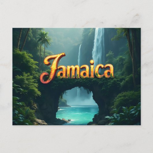 Jammen in Jamaica Briefkaart (Voorkant)