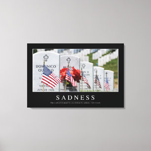 Jammer genoeg: Inspirerend prijsopgave Canvas Afdruk