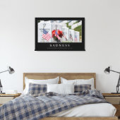 Jammer genoeg: Inspirerend prijsopgave Canvas Afdruk (Insitu (Slaapkamer))