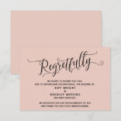 Jammer genoeg is er een blush-kaartje met een gean kaart (Voorkant / Achterkant)