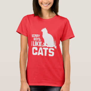 JAMMER JOCHIES IK HOU VAN KATTEN - WIT -.png T-shirt