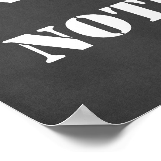 Jammer. Niets. Citaat Poster (Hoek)