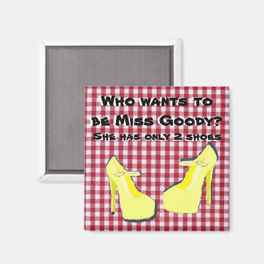 Jammer partij schoen diva houding magneet (Voorkant / Achterkant)