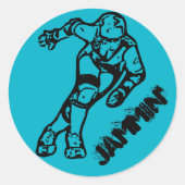 JAMMER RONDE STICKER (Voorkant)