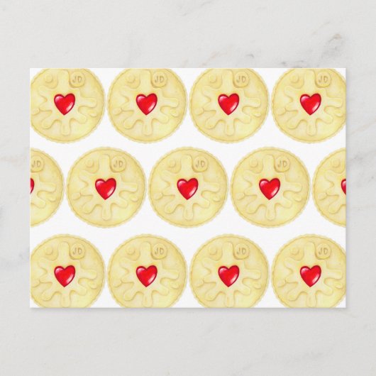 Jammie Dodger Biscuit Briefkaart (Voorkant)