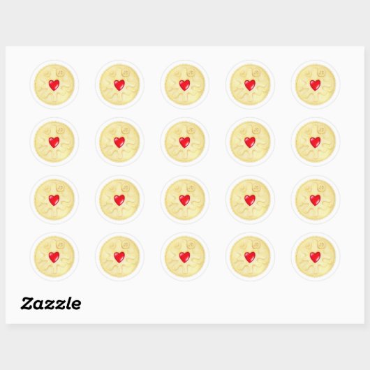Jammie Dodger Biscuit Sticker (Vel)