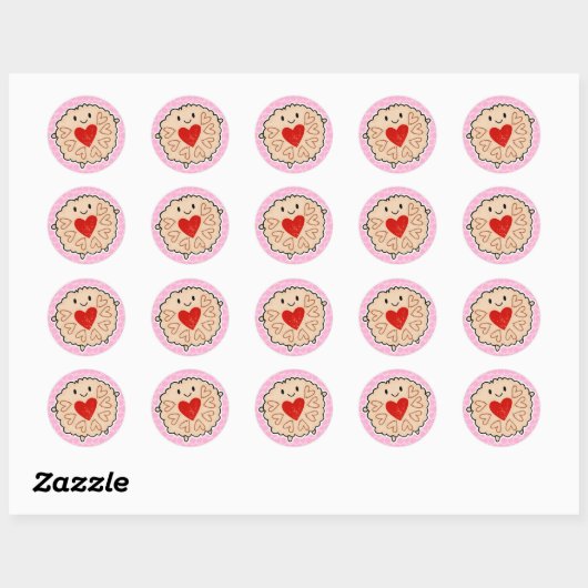 Jammie Dodger Ronde Sticker (Vel)