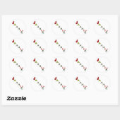 Jammin' Chili Peppers Ronde Sticker (Vel)