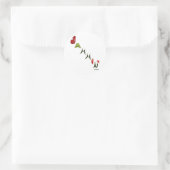 Jammin' Chili Peppers Ronde Sticker (Tas)