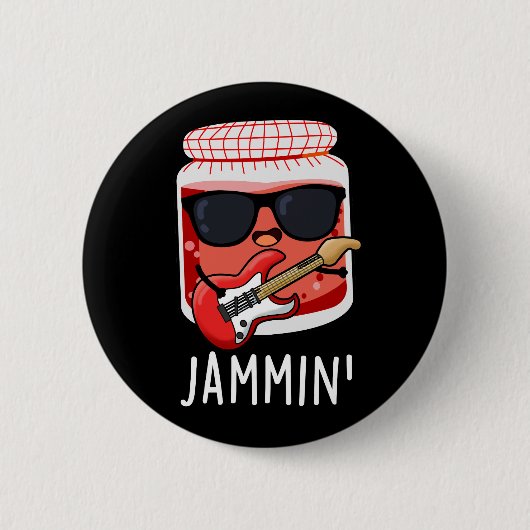Jammin Funny Rocker Jam Pun Ronde Button 5,7 Cm (Voorkant)