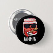 Jammin Funny Rocker Jam Pun Ronde Button 5,7 Cm (Voorkant /achterkant)