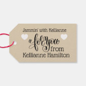 Jammin' Jam Gift Label Cadeaulabel (Achterkant Horizontaal)