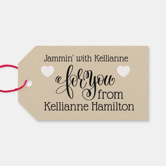 Jammin' Jam Gift Label Cadeaulabel (Achterkant Horizontaal)