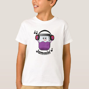 Jammin' Jam Jar met hoofdtelefoon T-shirt