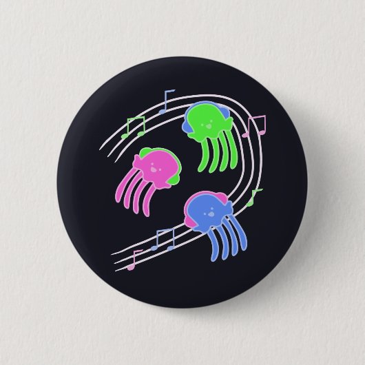 Jammin' Jellyfish Button (Voorkant)