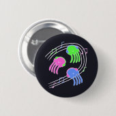 Jammin' Jellyfish Button (Voorkant /achterkant)