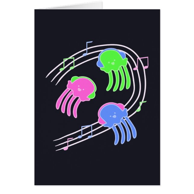 Jammin' Jellyfish Card (Voorkant)