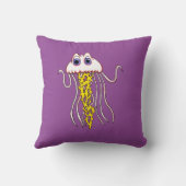 Jammin Jellyfish Square Pillow Kussen (Achterkant)