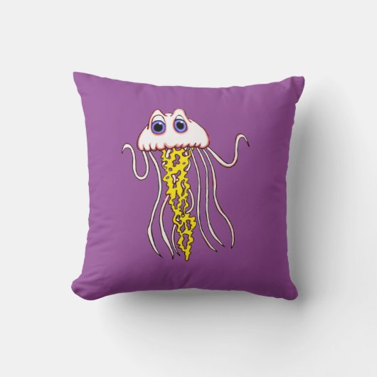 Jammin Jellyfish Square Pillow Kussen (Voorkant)