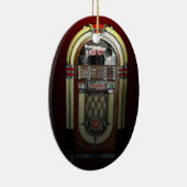 Jammin' Jukebox kerstversiering Keramisch Ornament (Rechts)