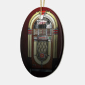 Jammin' Jukebox kerstversiering Keramisch Ornament (Links)