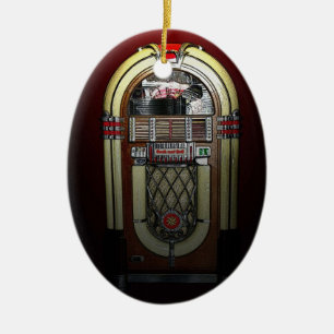 Jammin' Jukebox kerstversiering Keramisch Ornament