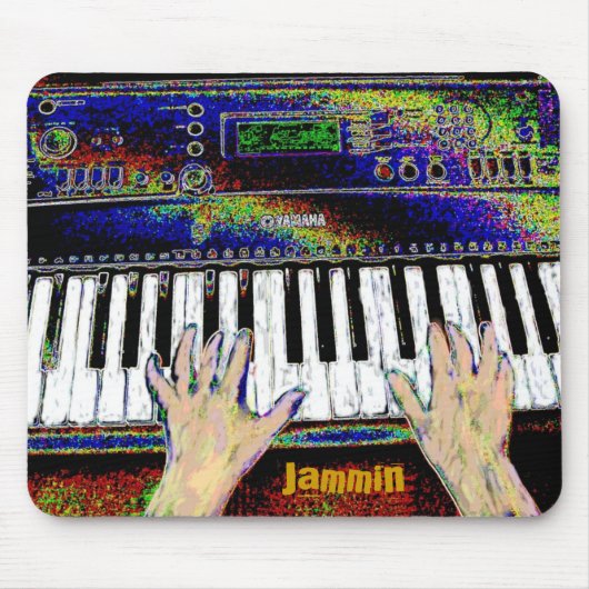Jammin Keyboard Mousepad Muismat (Voorkant)