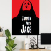 JAMMIN MET JAKE Poster (Thuiskantoor)