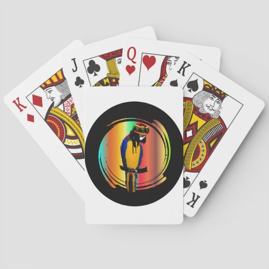 JAMMIN PAPEGAAIEN POKERKAARTEN (Achterkant)