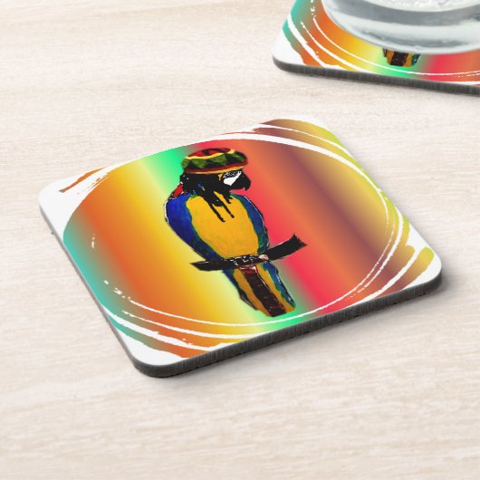 JAMMIN PARROT DRANKJES ONDERZETTER (Linkerzijde)