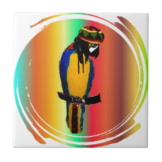 JAMMIN PARROT TEGELTJE (Voorkant)