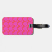 Jammin' roze en rode Giraffe spots Bagagelabel (Achterkant horizontaal)