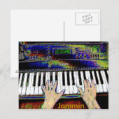Jammin-toetsenbordBriefkaart Briefkaart (Voorkant / Achterkant)