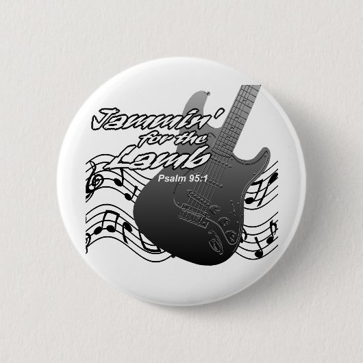 Jammin voor de Lamb Ronde Button 5,7 Cm (Voorkant)