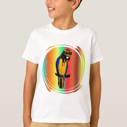 JAMMINDE PAPEGAAI T-SHIRT (Voorkant)