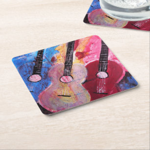 Jamming be Goode Schilderij van Alfred Fox Kartonnen Onderzetters