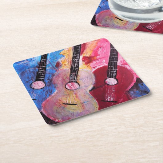 Jamming be Goode Schilderij van Alfred Fox Kartonnen Onderzetters (Schuin)