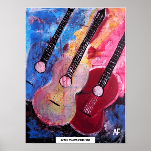 Jamming be Goode Schilderij van Alfred Fox Poster (Voorkant)