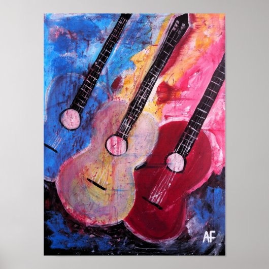 Jamming be Goode Schilderij van Alfred Fox Poster (Voorkant)
