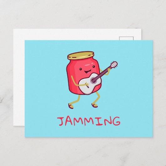 Jamming Pun Briefkaart (Voorkant / Achterkant)