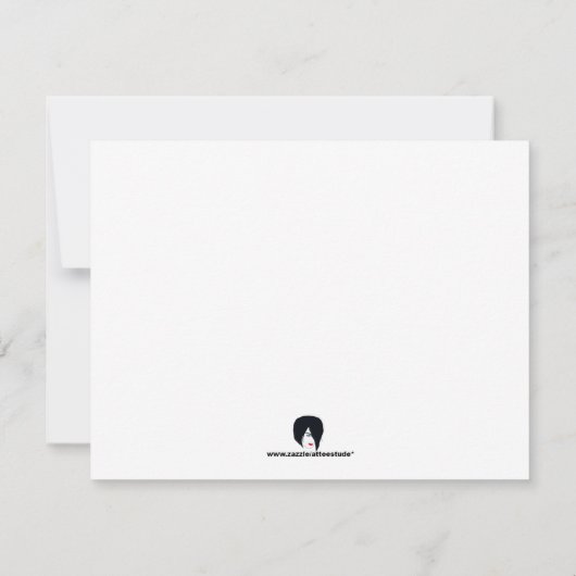 Jamming Santa en Elf Invitation Kaart (Achterkant)