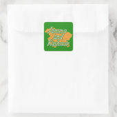 Jammu en Kasjmir Vierkante Sticker (Tas)