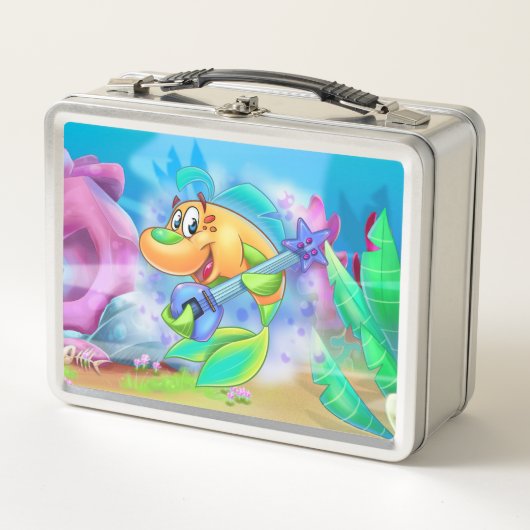 Jammy de Gitarvis – FriendFish Lunchtrommel (Voorkant)