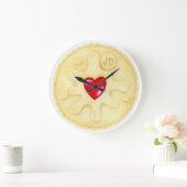 Jammy Dodger Biscuit Illustration Wall Clock Grote Klok (Huis)