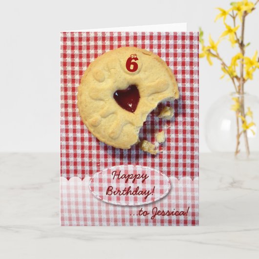 Jammy Dodger Kaart (Gele Bloem)