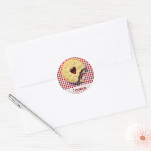 Jammy Dodger Party Sticker (Envelop)